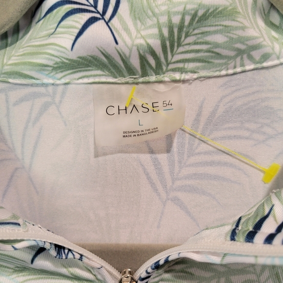 Chase 54 Leaf Print Quarter-Zip Pullover - Picture 5 of 5